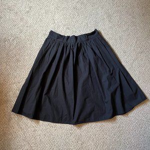 eShakti Full Black Skirt with Pockets